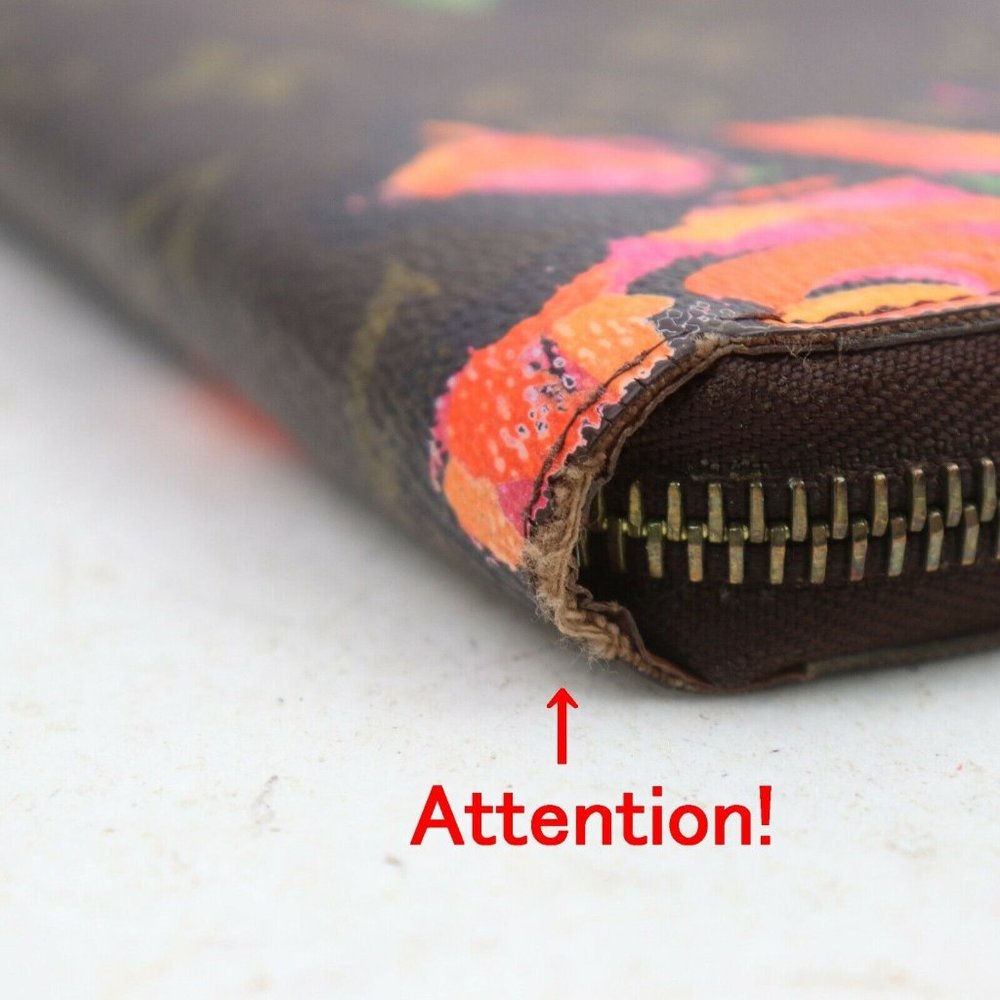 ❌SOLD❌Louis Vuitton Roses Zippy Wallet Sprouse - Picture 4 of 9